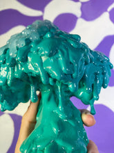 Load image into Gallery viewer, Melting mushroom sculpture (teal)
