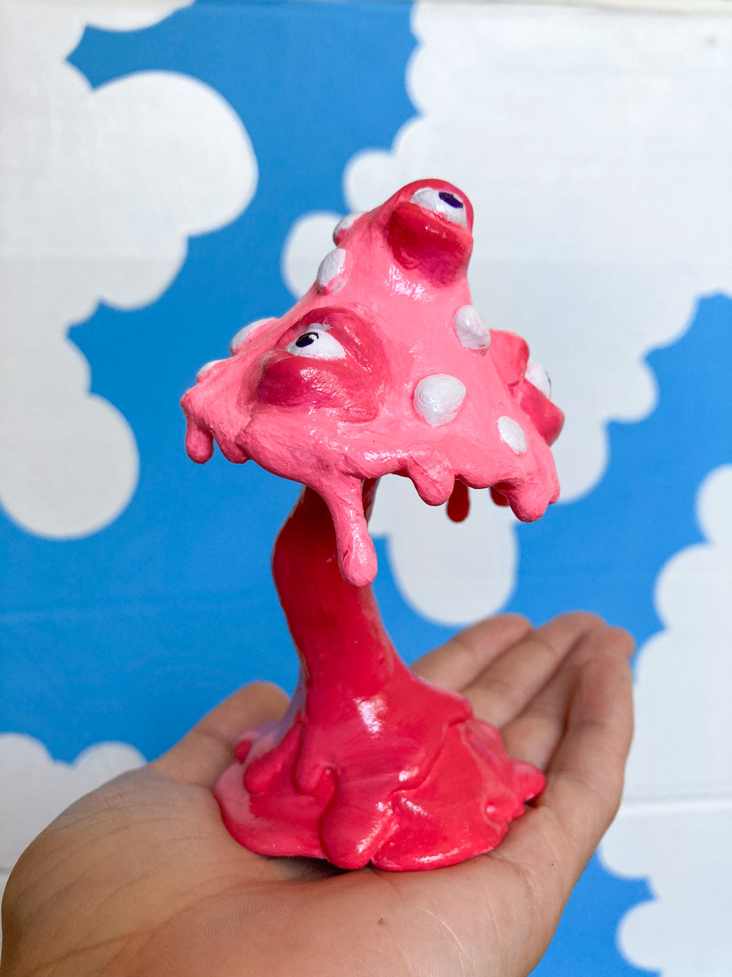 Mini Mushroom sculpture - Pinky